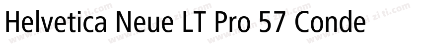 Helvetica Neue LT Pro 57 Condensed字体转换